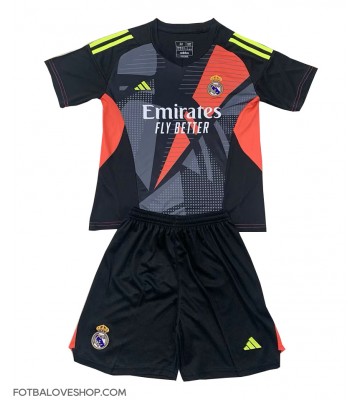 Real Madrid Brankářské Dětské Venkovní Dres 2024-25 Krátký Rukáv (+ trenýrky)